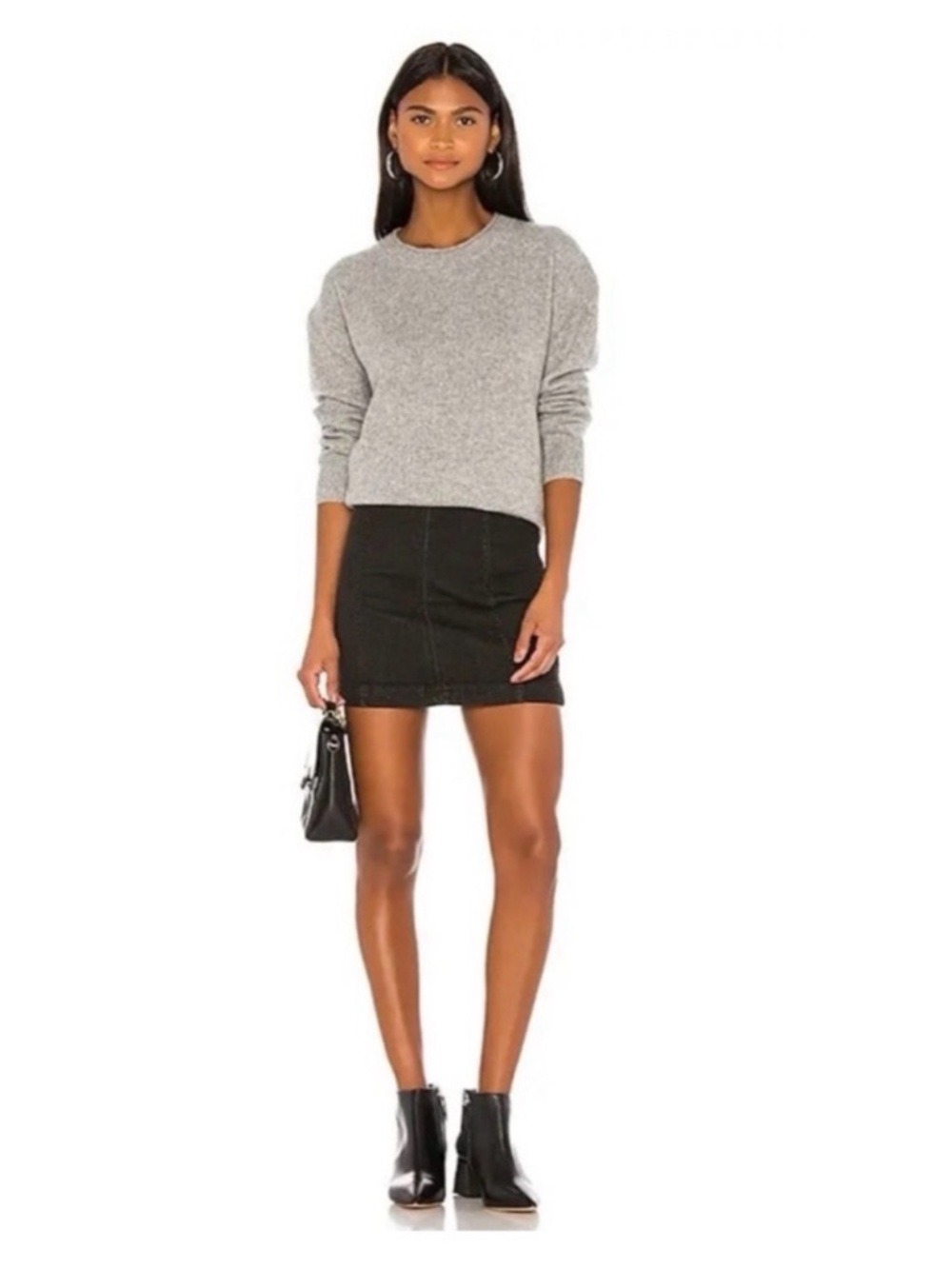 Free People Black Mini Skirt size 0